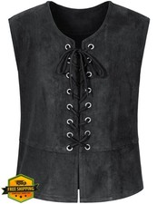 Boys Pirate Renaissance Vest, Medieval Viking Steampunk Cosplay