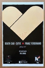 Death Cab for Cutie / Franz Ferdinand Printemps 2006 RARE affiche promo tournée