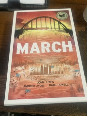 March (Trilogy)- John Lewis/ Aydin/Nate Powell (3 Book Box, 2016) Graphic Novels