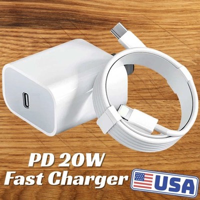 20W Fast Charging Block Type C Cable For iPhone 14 13 12 Mini 11 Pro Max XS XR 8