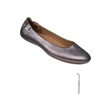 Dansko Mollie Nappa Ballet Comfort Flats Pewter Silver 150 Womens Sz 38 New