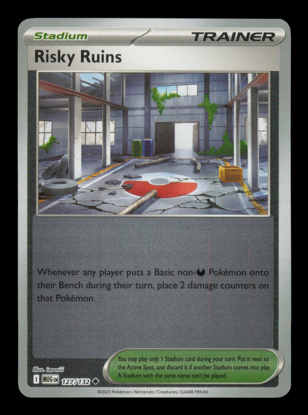 Risky Ruins Uncommon ME01: Mega Evolution 127/132 Reverse Holo NM