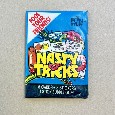 Nasty Tricks (1990) Trading Cards Booster Pack - Fun Stuff -  Prank your Friend