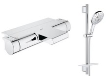 Grohtherm 2000 Bath Shower Mixer & Grohe rain shower 3 spray Slider Rail Kit