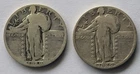 Lot Of Two 1929 Standing LibertySilver  Quarters