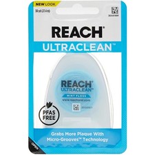 REACH Ultraclean Dental Floss Mint 30 Yards Pack 1 Count of 3 , Black