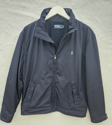 Polo Ralph Lauren Herren Full-Zip Performance Jacke Mantel Kapuze Navy Herren Large