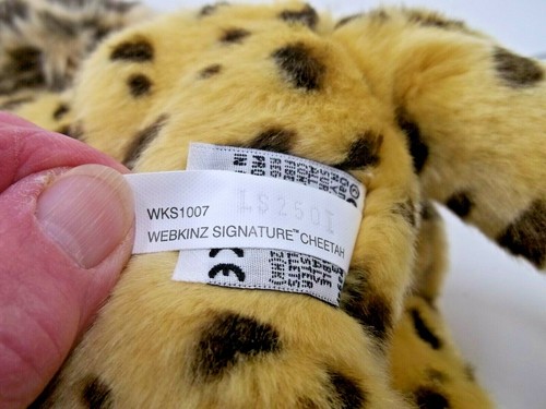 Ganz Webkinz Signature Cheetah and Signature Endangered Cloud Leopard Plush - Picture 3 of 4