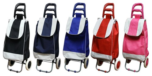 Carrello Per La Spesa 2 Ruote Trolley Porta Tutto Colorato Portaspesa hmj - Foto 2 di 5