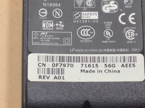 Dell PA-1650-05D2 F7970 0F7970 AC Adapter 19.5V 3.34A 65W 7.4x5.0mm - Picture 5 of 6
