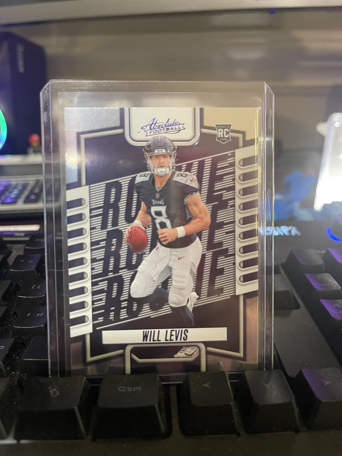 Will Levis 2023 Panini Absolute RC #114 Blue Foil Tennessee Titans