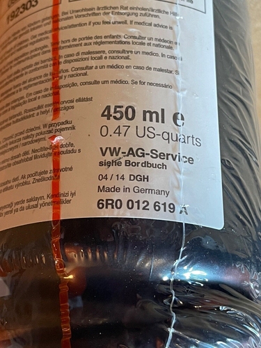 NEW 2015-23 Volkswagen VW Golf Jetta Passat Tire Sealant Patch 6R0-012-619-A OEM - Picture 2 of 3