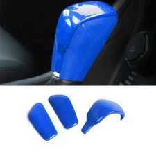 Central Console Gear Shift Knob Head 3* For Jeep Grand Cherokee 17+ Bright Blue