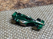Hot Wheels Racing GP-2009 Green Metallic F1 Indy Race Car Gold #9 Loose Diecast