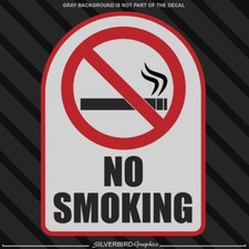 No Smoking sticker 3M vinyl decal business window door car store bar shop 7.5in
