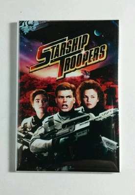 Vaisseau Spatial Troopers Fonte Johnny Dizzy Carmen Housse Art Film 2x3.25 Frigo - Photo 1/2