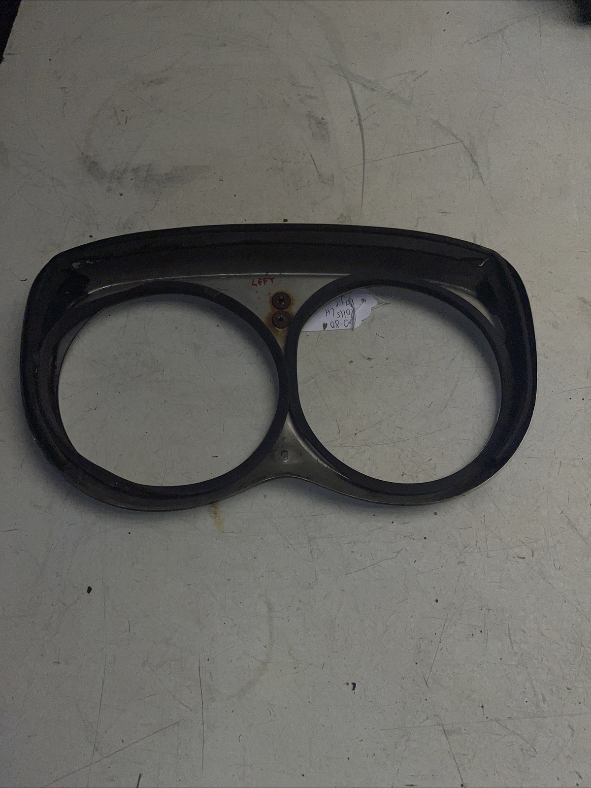 60 - 80 ROLLS ROYCE SILVER SHADOW LEFT HEADLIGHT CHROME TRIM RING DOOR M1221