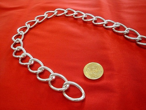 1 metro di catena alluminio per manici borse o cinture colore metallo  acciaio | eBay