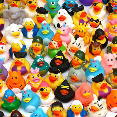 60 Pack Rubber Duck for Jeeps Ducking - 2.3 Inch Bulk Floater Duck for Kids - Ba