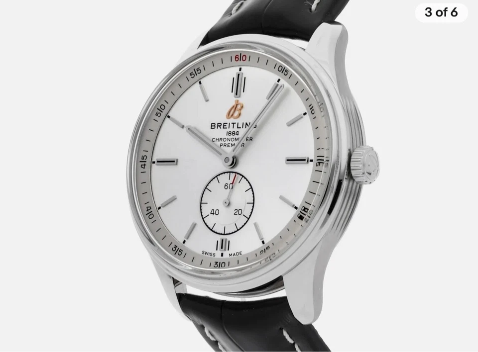 Breitling Premier Automatic 40mm Steel Mens Strap Watch A37340351G1P2 - Image 2 of 4