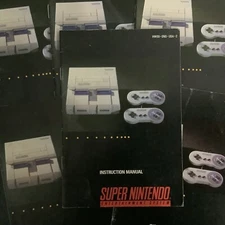 Super NES System Console HW(B)-SNS-USA-2 SNES Nintendo Instruction Manual Only