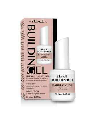 ibd BuildingGel  Hard Gel Nail Extension- Barely Nude 0.5 fl oz  New Product2023