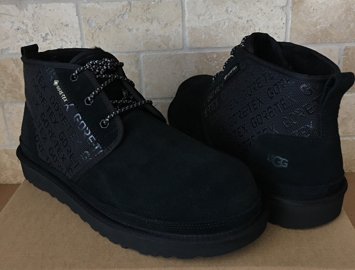 UGG Neumel GORE-TEX Waterproof Black Suede Chukka Ankle Boots