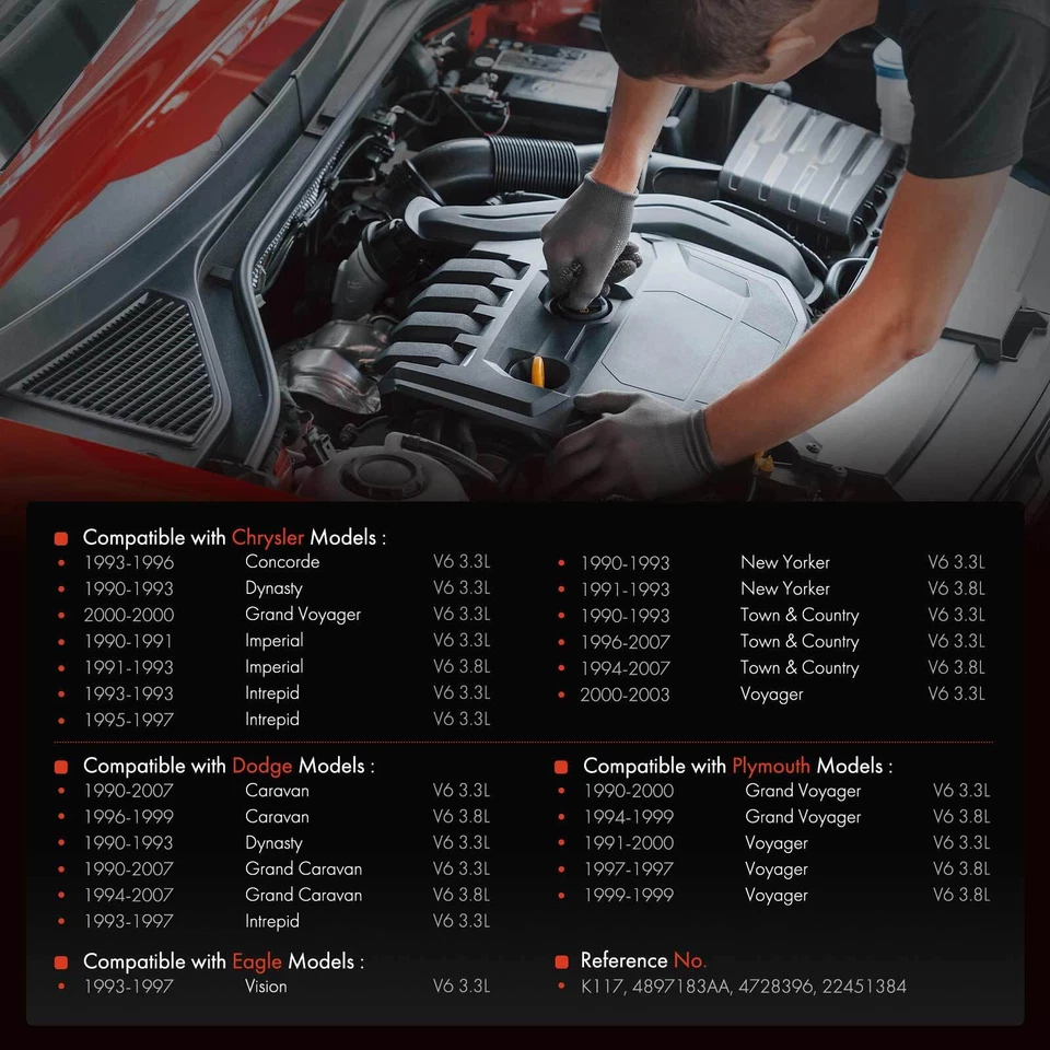 Oil Pump Repair Kit for Chrysler Town & Country 1990-2007 Dodge Grand Caravan - Image 2 of 4