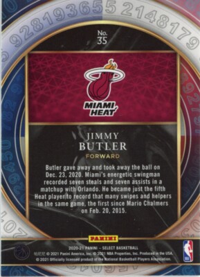 その他 2021-2022 Select Jimmy Butler 1 of 5 2021 Panini
