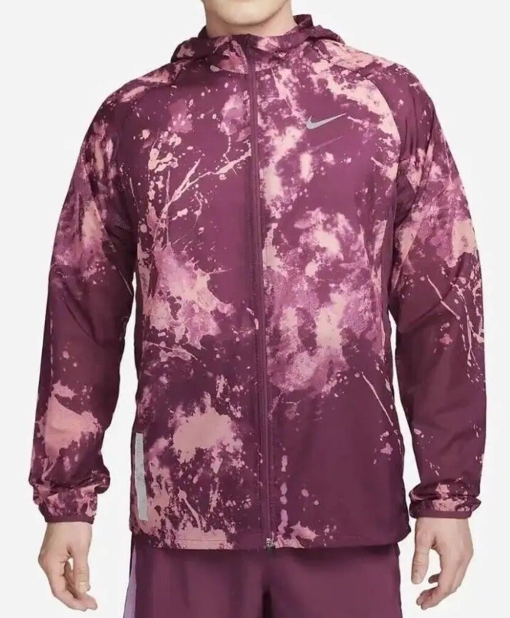 Men Sz XL - Nike Repel Run Decision Running Packable Jacket  Plum DV9278-653 New