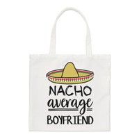 Nacho Durchschnittliche Boyfriend Regular Tragetasche Beste Toll Weiß Lustig
