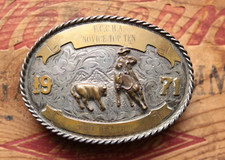 Vintage Diablo Sterling Silver ECCHA Novice Top 10 1971 Trophy Belt Buckle