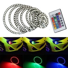Various Size Rgb Color Ir Remote Control Led 5050-smd Angel Eyes Halo Rings Kit
