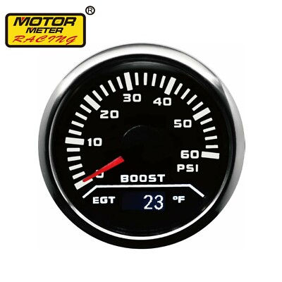 #ad W PRO 52mm 2 In 1 Boost PSI amp; EGT Pyrometer °F Exhaust Gas Temperature Gauge $115.99