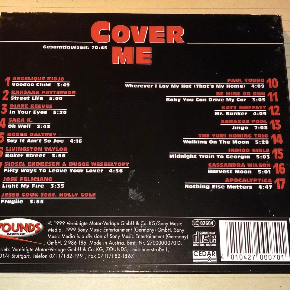 24 Karat Gold CD Sampler - Cover Me - audiophile CD - Bild 2 von 2