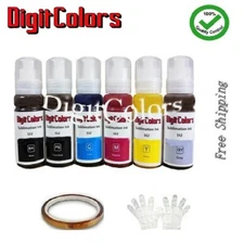 Set 6 Dye Sublimation Ink Refill (non-OEM) 552 fits for ET-8500 ET-8550 printer