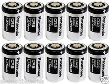 Panasonic CR2 Industrial Lithium Battery DL-CR2 Photo 3V 10 Batteries EXP 2028