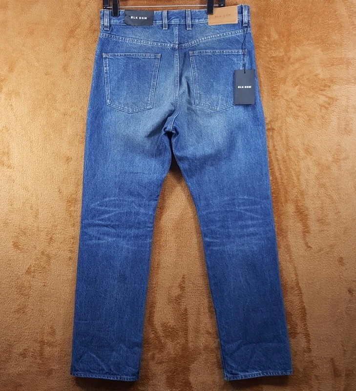BLK DNM джинсы мужской размер 32 x 32 синий средний стирка 55 Bootcut джинсовой ткани $250 - Изображение 3 из 4