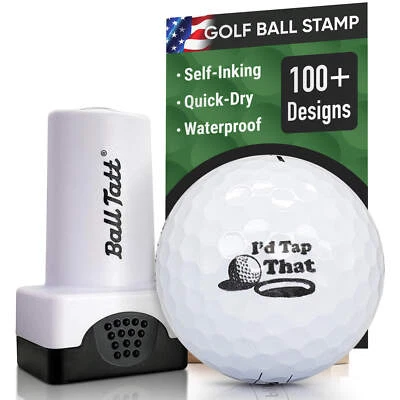 Ball Tatt - I'd Tap That Golf Ball Stamp Marker Quick-Dry Self-Inking Stamper