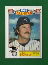 1988 Topps Baseball 1987 All-Star Game Commemorative Set Glossy #11 Jim Hunter