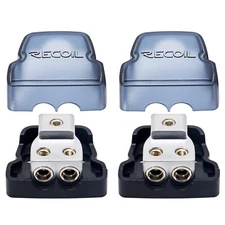 Recoil DB12P 2 Way Power Distribution Block 1 X 0/2/4 Gauge In 2 X 4/8 Gauge Out