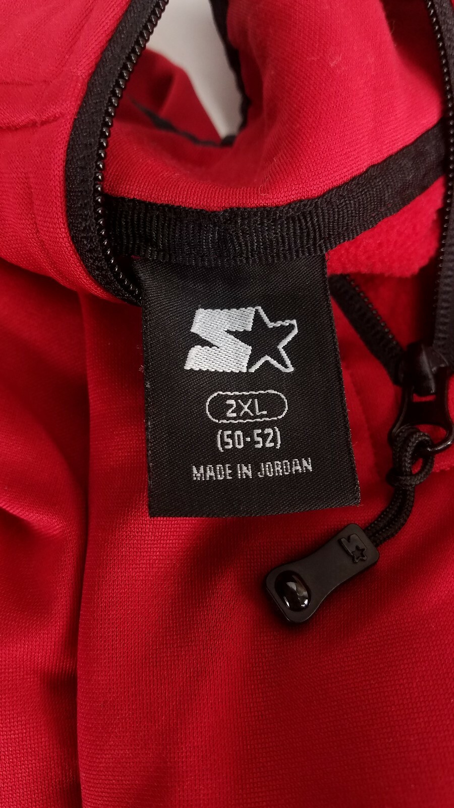 Starter Pullover Active Jacket Half Zip Solid Red… - image 3