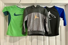 Lot Of 3 Nike Tshirts And Jordan Pullover Hoodie Boys Youth Medium