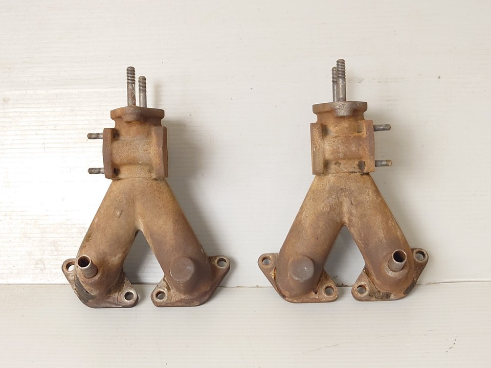VW T2 Bus Dual Carburetor Intake Manifolds, 73-74, L&R, OE German ...
