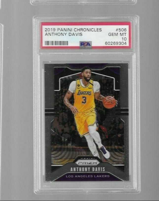 2019 Panini Chronicles Prizm #506 Anthony Davis LA Lakers Psa 10 gem mint 9304