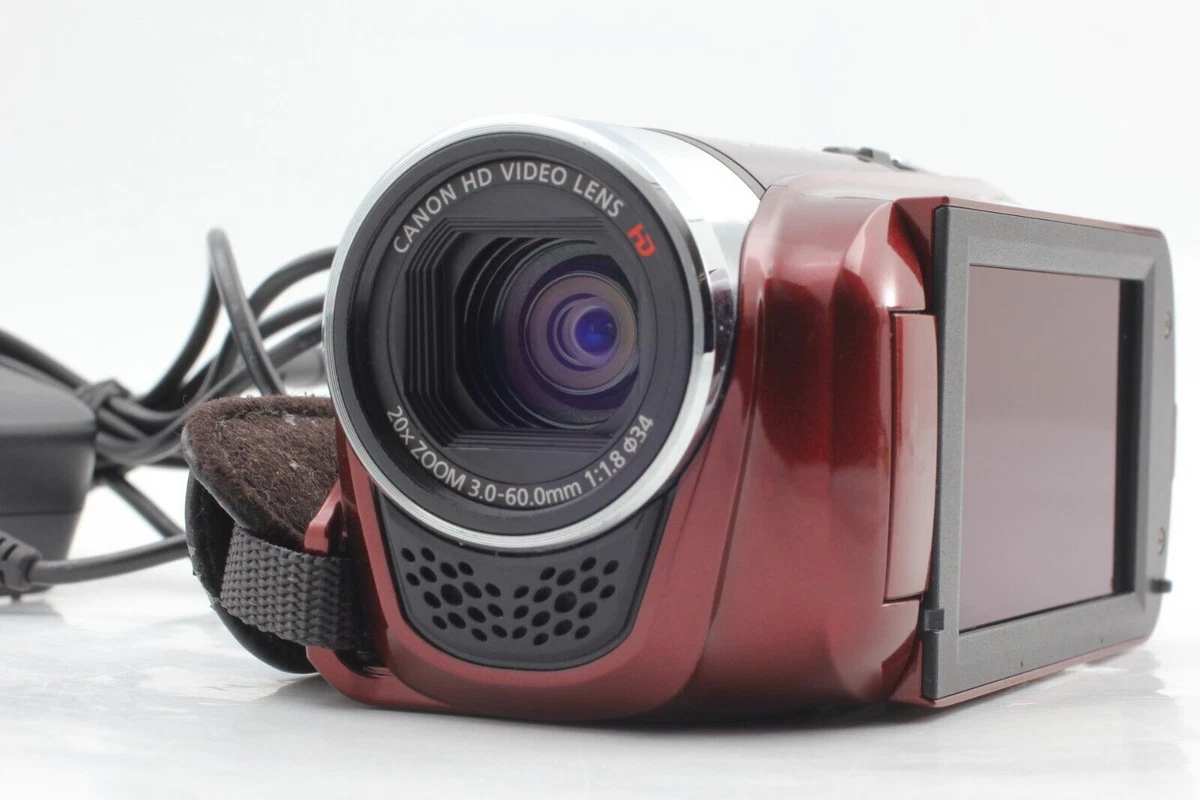 [N MINT] Canon Digital Video Camera Ivis Hf R21 Red 20X From JAPAN