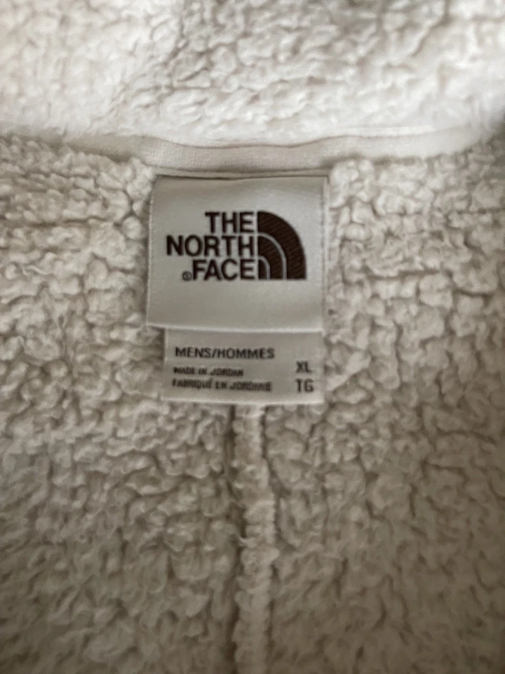 North Face Vest Jacket Mens XL White Sherpa Fleece Campshire Full Zip Outdoor - Image 4 of 4