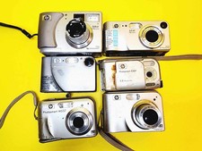 LOT 6x HP DIGITAL CAMERAS PHOTOSMART M537 735 E327 R827 M307 M425 COMPACT SILVER