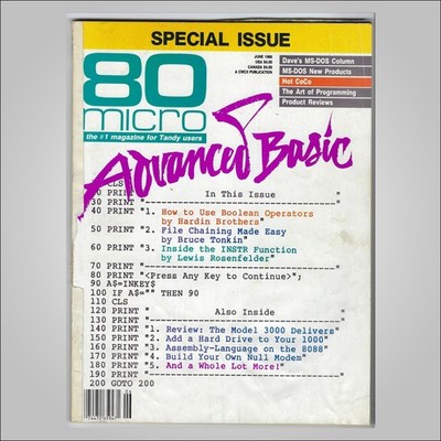 80 micro Magazine for Tandy Users June 1986