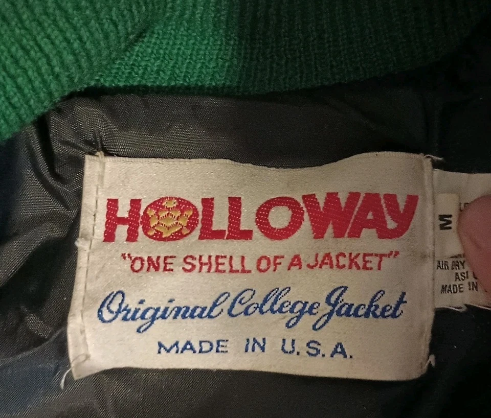 Chaqueta De Colección 85 Holloway KU Basaki Okinawa Varsity Lettermans Lana Cuero Para Hombres M Foto 2 de 4